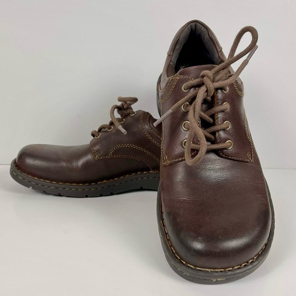 BORN Men’s Dark Brown Leather Lave Up Comfort Oxford Shoes, Size 9 - Picture 7 of 7